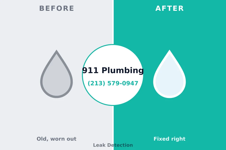 Before and after: plumbing company Elwood, NY